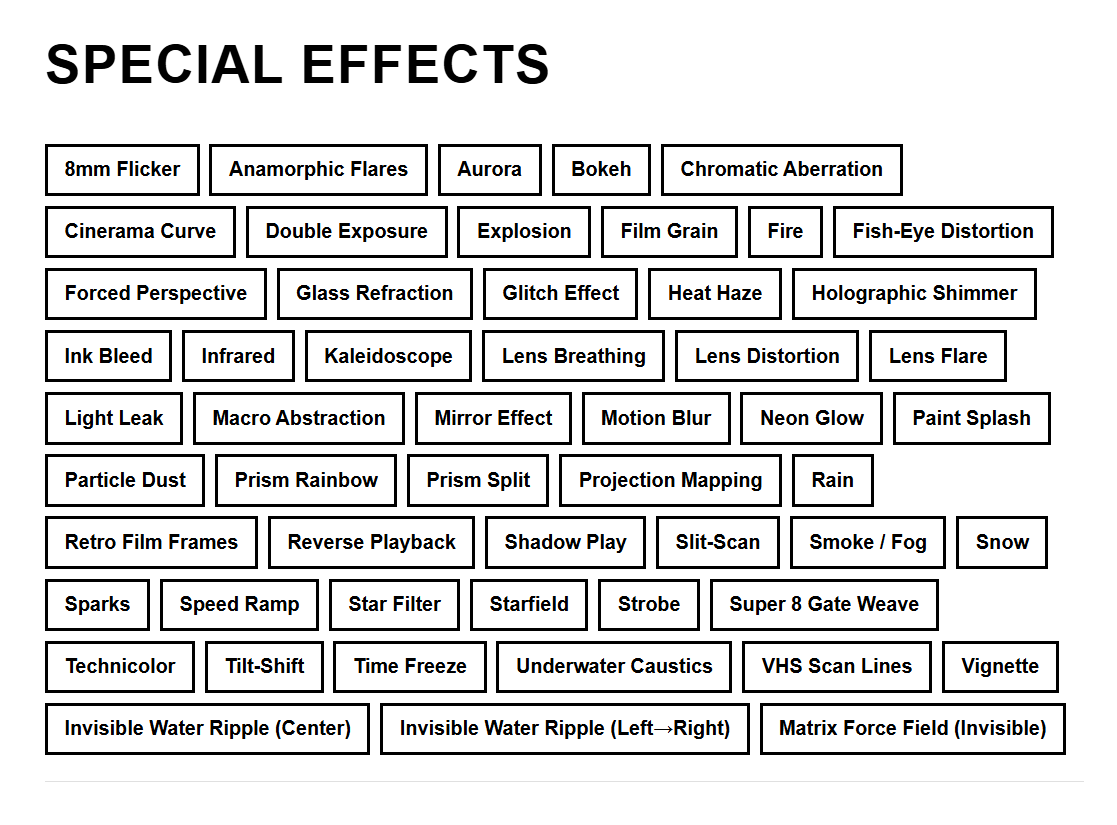 Special Effects